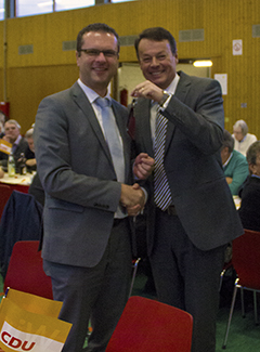 Staffelübergabe von Klaus Tappeser an Stefan Neher Staffelübergabe von Klaus Tappeser an Stefan Neher