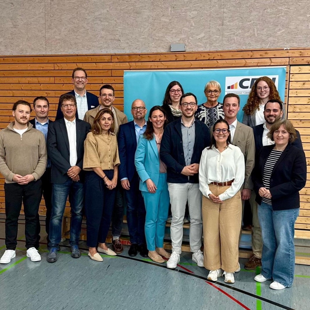 Der neu gewhlte Kreisvorstand des CDU-Kreisverbandes Tbingen